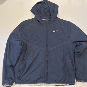 Nike Therma-FIT Running Jacket Men’s XL Navy Blue Full Zip Hoodie